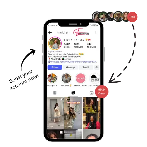Buy Instagram views in Pakistan from Instafame