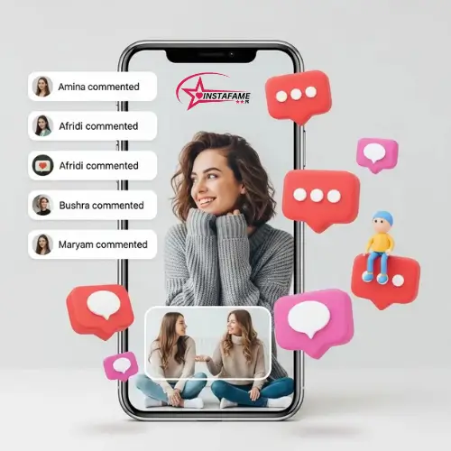 Buy instagram real comments in pakistan from Instafame